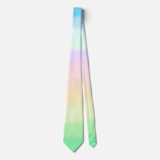 Cravate Moderne Pastel Multicolore Gradient (Devant)