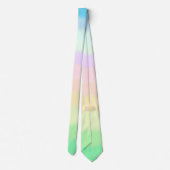 Cravate Moderne Pastel Multicolore Gradient (Dos)