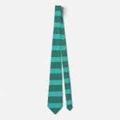 Cravate Moderne Simple 2 Tone Stripe Géométrique Forêt Ver (Devant)