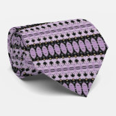 Cravate moderne violet blanc (Roulé)