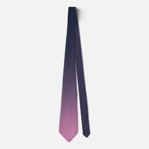Cravate Moderne violet rose coloré Ombre dégradant