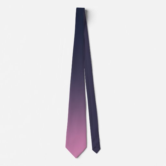 Cravate Moderne violet rose coloré Ombre dégradant (Devant)