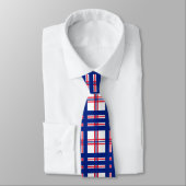 Cravate Modes bleu blanc rouge Motif (Attaché)