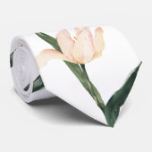 Cravate Modren blush pink floral (Roulé)