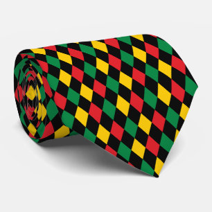 Cravate Mois de l'histoire des Noirs Harlequin Motif Diama
