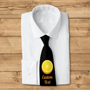 Cravate Moitié orange