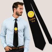 Cravate Moitié orange