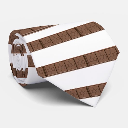 Cravate Molécule de chocolat (Roulé)
