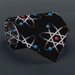 Cravate Molécule noire Atom Motif Enseignant Science<br><div class="desc">Ce mignon motif de molécule atomique est idéal pour le scientifique,  l'enseignant,  ou l'amateur de science dans votre vie.</div>