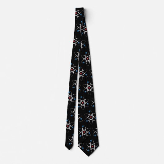 Cravate Molécule noire Atom Motif Enseignant Science (Dos)