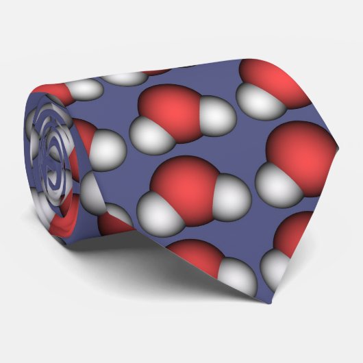 Cravate Molécules de H2O (Roulé)