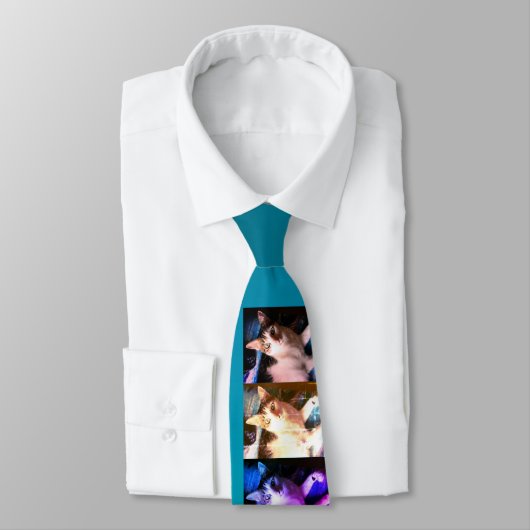 Cravate Mon chat tabby est Popstar (Attaché)