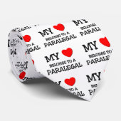 Cravate Mon coeur appartient à un PARALÉGAL (Roulé)