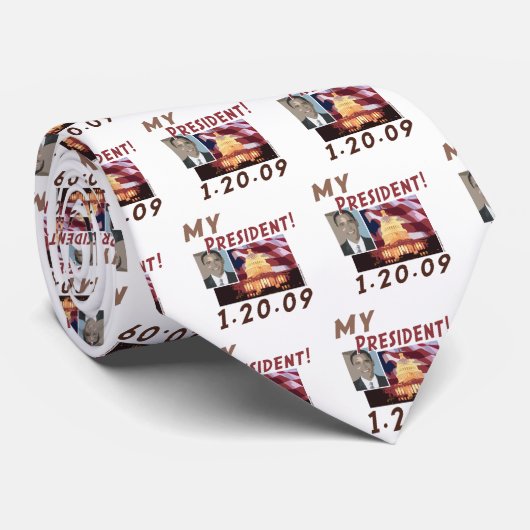Cravate MON Président Obama Tie (Roulé)