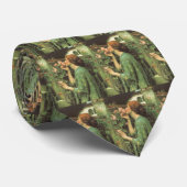 Cravate Mon Rose doux, ou Âme du Rose par Waterhouse (Roulé)