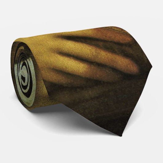 Cravate Mona Lisa de Leonardo da Vinci, Art Renaissance (Roulé)