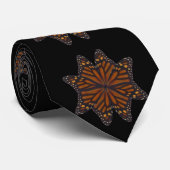 Cravate Monarch Butterfly Wings Motif Gros plan (Roulé)