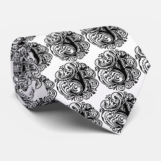 Cravate Monarchie "F" (Roulé)