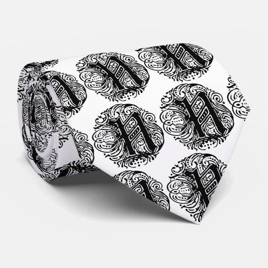 Cravate Monarchie "N" (Roulé)