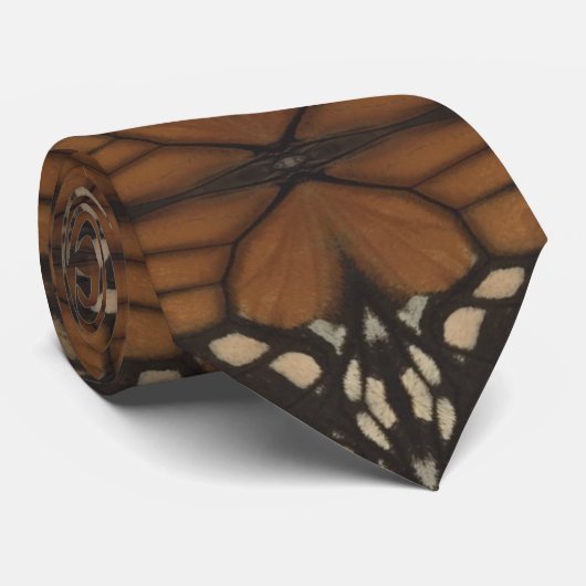Cravate Monarque Papillon Aile Fermer Répéter Motif (Roulé)