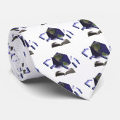 Cravate Monde de microbe de la connaissance (Roulé)