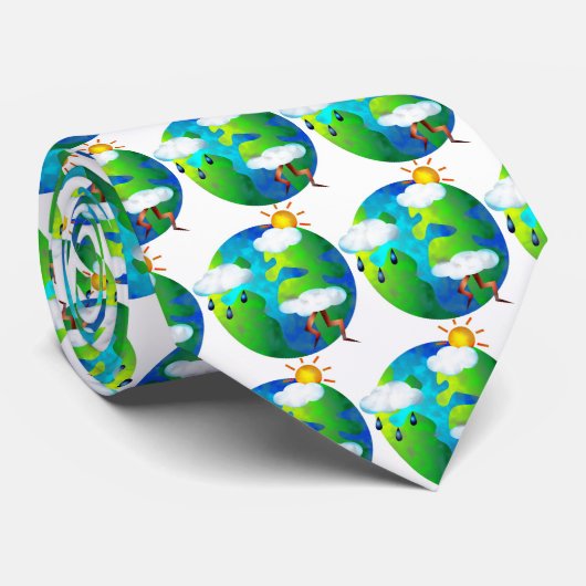 Cravate Monde de temps (Roulé)