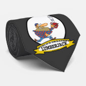 CRAVATE MONDE LE PLUS GRAND LUMBERJACK HOMME CARTOON (Roulé)