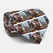 Cravate Monde mixte - New York City & Paris (Roulé)