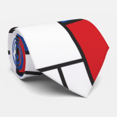 Cravate Mondrial Minimaliste Géométrique De Stijl Art Mode (Roulé)