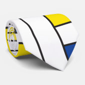 Cravate Mondrian II Minimum De Stijl Modern Art Design (Roulé)