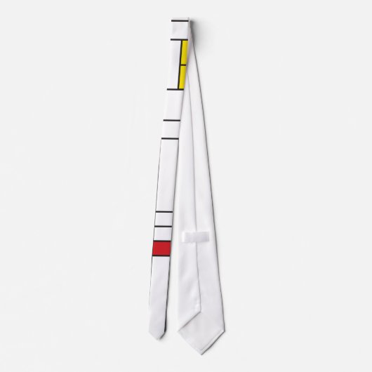 Cravate Mondrian II Minimum De Stijl Modern Art Design (Dos)