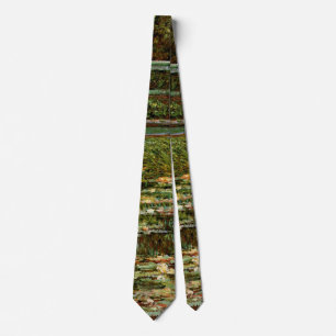 Cravate Monet French Japanese Bridge Art