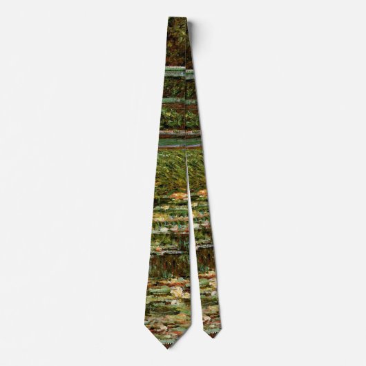 Cravate Monet French Japanese Bridge Art (Devant)