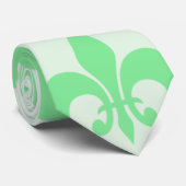 Cravate Monnaie verte Fleur de lis (Roulé)