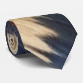 Cravate Monochrome Ikat Sleek Motif de relevé élégant (Roulé)