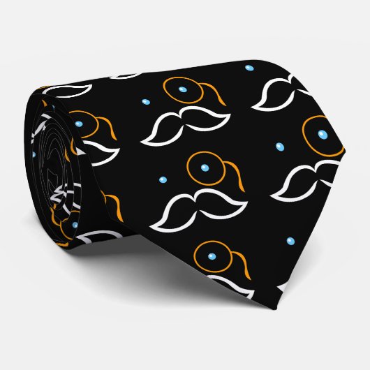 Cravate Monocle et Moustache (Roulé)