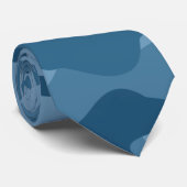 Cravate Monocolore bleu acier Camo (Roulé)