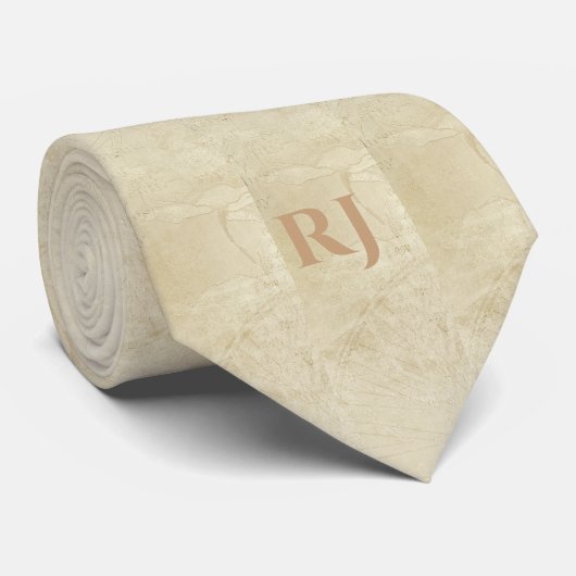 Cravate Monogram Formal Pearl Pattern (Roulé)