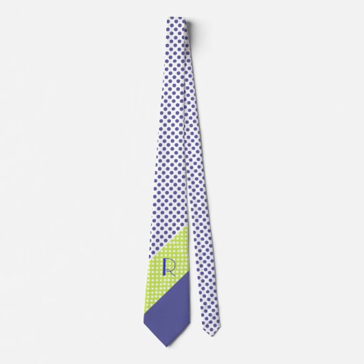 Cravate Monogram Polka Dot Pattern Tie (Devant)