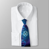 Cravate Monogramme ADN empreintes digitales Science Médica (Attaché)