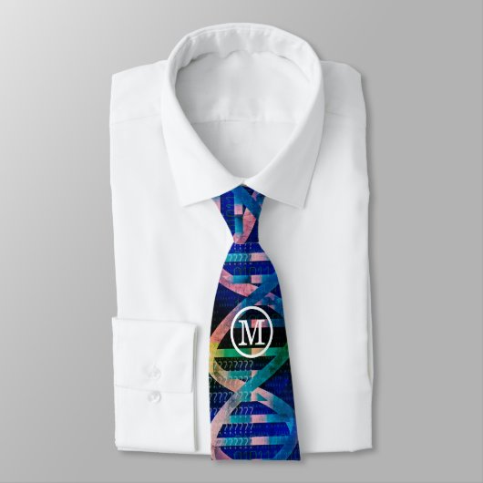Cravate Monogramme ADN ID Art Science (Attaché)