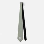 Cravate Monogramme BEST MAN Groomsmen Groomsman Black Crav (Devant)