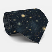 Cravate Monogramme bleu nuit (Roulé)