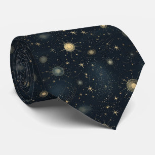 Cravate Monogramme bleu nuit