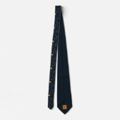 Cravate Monogramme céleste étoilé (Dos)