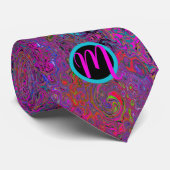 Cravate Monogramme couleur Super rétro (Roulé)