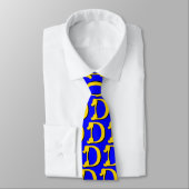 Cravate Monogramme D (Jaune) (Attaché)