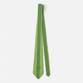 Cravate Monogramme de bande verte (Devant)