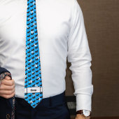 Cravate Monogramme de chien écossais noir