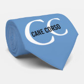 Cravate Monogramme de race de Corso de canne (Roulé)